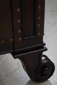 F67341: King Size Leather Wrapped Sleigh Bed