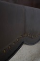 F67341: King Size Leather Wrapped Sleigh Bed