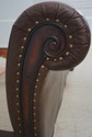 F67341: King Size Leather Wrapped Sleigh Bed