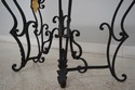 67540: Wrought Iron Marble Top Console Foyer Table