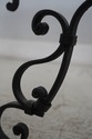 67540: Wrought Iron Marble Top Console Foyer Table