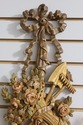 F54960EC: Pair Country French Gold Giltwood Lighte