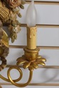 F54960EC: Pair Country French Gold Giltwood Lighte