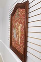 F54782EC: Hand Done Needlepoint In Carved Mahogany