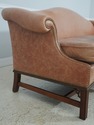 L72258: HICKORY CHAIR CO Camelback Leather Sofa