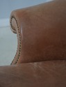 L72258: HICKORY CHAIR CO Camelback Leather Sofa