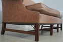 L72258: HICKORY CHAIR CO Camelback Leather Sofa