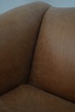 L72258: HICKORY CHAIR CO Camelback Leather Sofa
