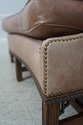 L72258: HICKORY CHAIR CO Camelback Leather Sofa