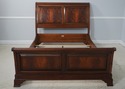 72174: ETHAN ALLEN Mahogany Newport Sleigh Queen S