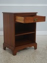 72268: Pair STICKLEY Cherry 1 Drawer Nightstands