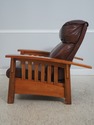 F69402: STICKLEY Mission Cherry & Walnut Morris Ch