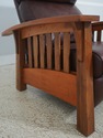 F69402: STICKLEY Mission Cherry & Walnut Morris Ch