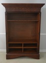 72077: ROM WEBER Burl Elm Walnut Armoire Cabinet