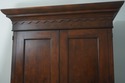 72077: ROM WEBER Burl Elm Walnut Armoire Cabinet