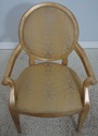 44540: Pair HENREDON Gold Finish Decorator Open Ar