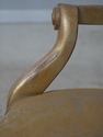 44540: Pair HENREDON Gold Finish Decorator Open Ar