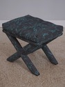 73067: Pair Of Designer Blue & Gray Upholstered Be