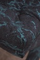 73067: Pair Of Designer Blue & Gray Upholstered Be