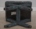 73067: Pair Of Designer Blue & Gray Upholstered Be
