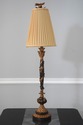 LF73045: Regency Style Pair Of Black & Gold Tall T
