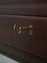 L72252: KITTINGER Leather Top Mahogany Architects 