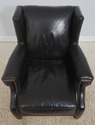 73108: FRONTGATE Black Leather High Quality Club W