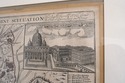 LF68428: Vintage Map Of Rome Italy In Frame