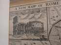 LF68428: Vintage Map Of Rome Italy In Frame