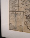 LF68428: Vintage Map Of Rome Italy In Frame