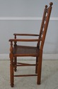 L68338: Set of 8 BAKER Cane Seat Oak Ladder Back D