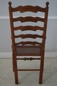 L68338: Set of 8 BAKER Cane Seat Oak Ladder Back D