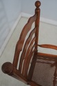 L68338: Set of 8 BAKER Cane Seat Oak Ladder Back D