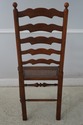 L68338: Set of 8 BAKER Cane Seat Oak Ladder Back D