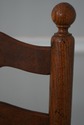 L68338: Set of 8 BAKER Cane Seat Oak Ladder Back D