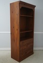 68381: ETHAN ALLEN Pine Bookcase w. 3 Drawer Base