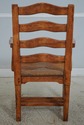68471: Pair GUY CHADDOCK Distressed Ladderback Arm