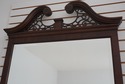 68249: CENTURY Chippendale Mahogany Mirror w. Pedi