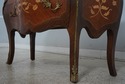 L68387: French Louis XV Marquetry Inlaid Marble To