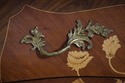 L68387: French Louis XV Marquetry Inlaid Marble To