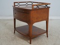 68469: Regency Style Walnut Finish Oversized Night