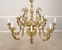 68464: Baroque Style Heavy Solid Brass 8 Arm Chand