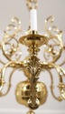 68464: Baroque Style Heavy Solid Brass 8 Arm Chand