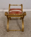F68285: Vintage Gold X Design Upholstered Seat Ben