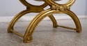 F68285: Vintage Gold X Design Upholstered Seat Ben