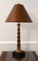 LF68453: MAITLAND SMITH Spiral Wood Table Lamp on 