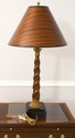 LF68453: MAITLAND SMITH Spiral Wood Table Lamp on 