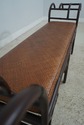 64288EC: Bamboo Form Steel Window Bench w. Rattan 