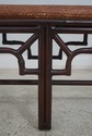 64288EC: Bamboo Form Steel Window Bench w. Rattan 