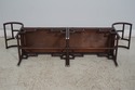 64288EC: Bamboo Form Steel Window Bench w. Rattan 